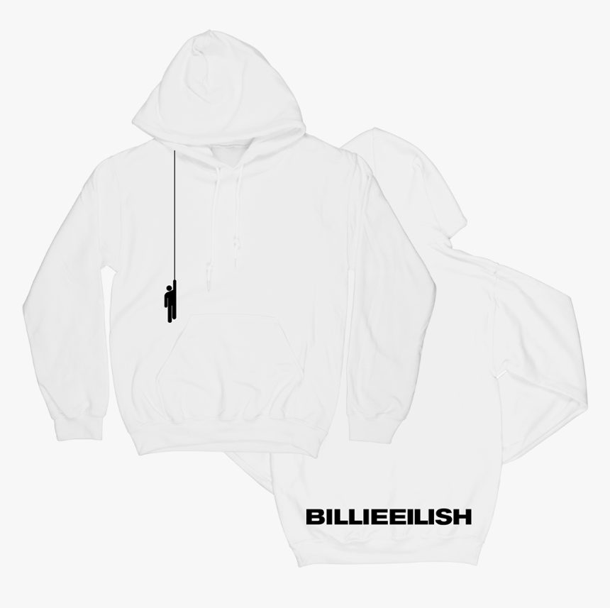 Billie Eilish White Hoodie , Png Download - Billie Eilish Merch Neon, Transparent Png, Free Download