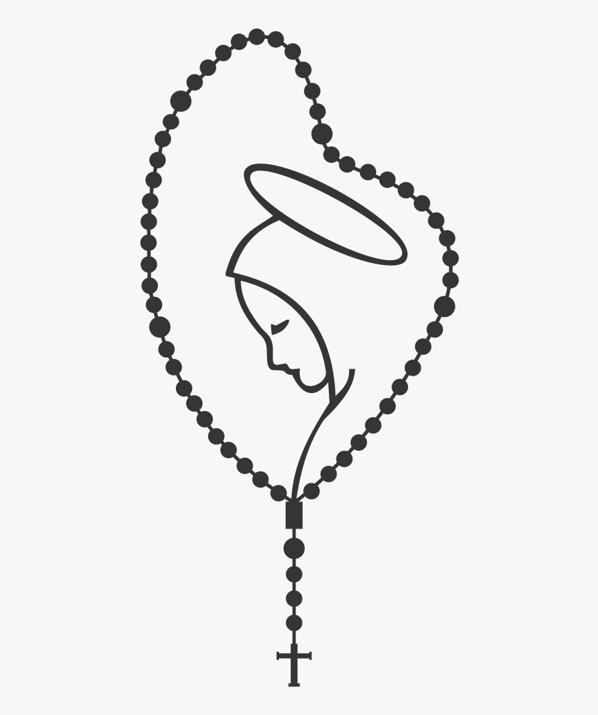 Clip Art Adesivo Para Carro E - Holy Rosary Drawing, HD Png Download, Free Download