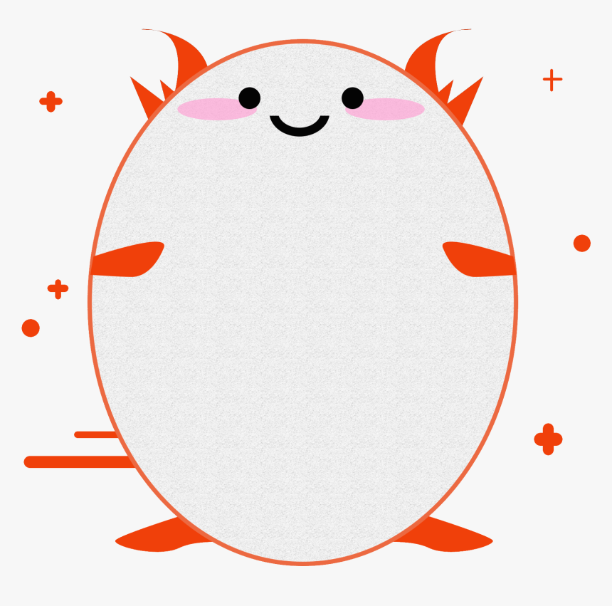 Cartoon Style Monster Shape Cute Textured Border Png - Circle, Transparent Png, Free Download