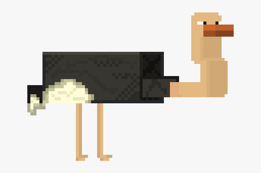 Ostrich Pixel Art, HD Png Download, Free Download