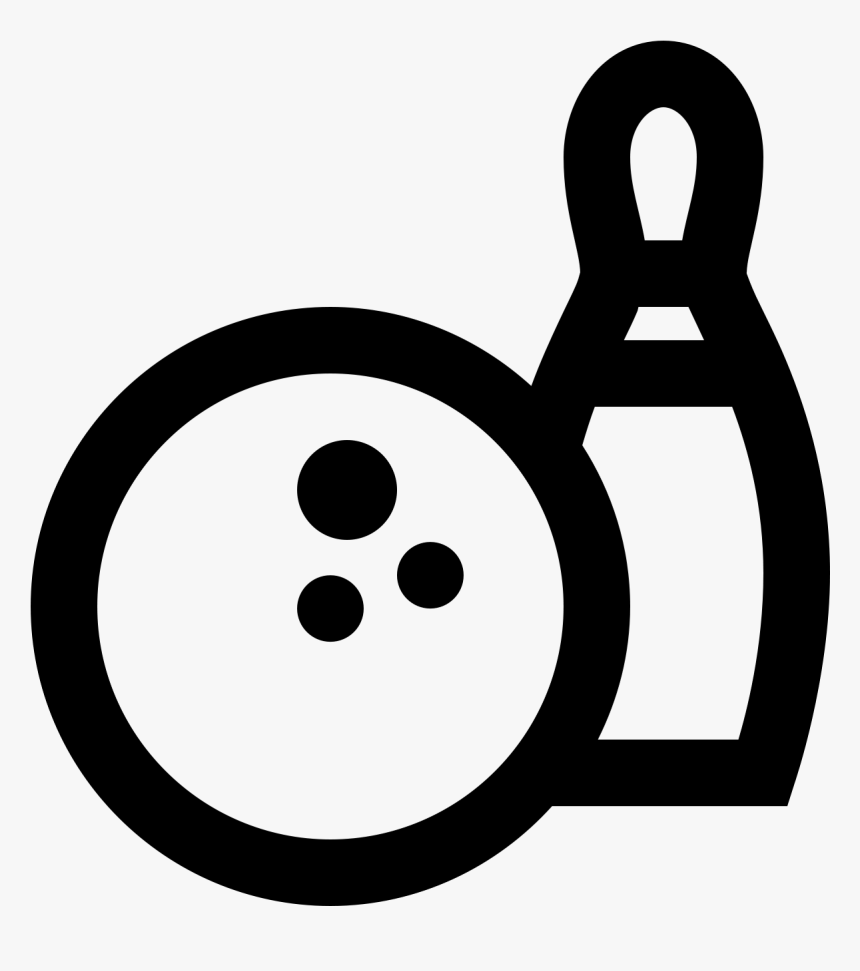 There Is A Bowling Ball With 3 Holes In It Sitting - Bowlingicon, HD Png Download, Free Download