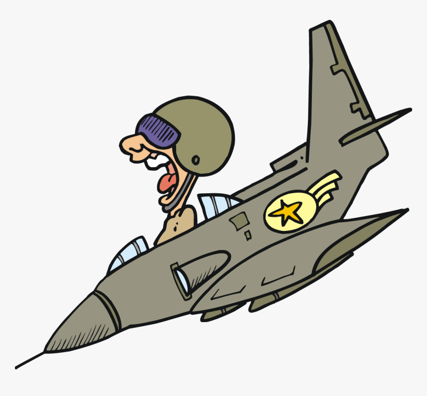 Jet Clipart Free Download - Cartoon Air Force Plane, HD Png Download, Free Download