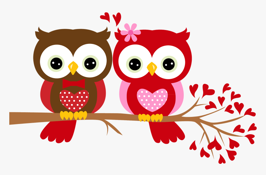 Valentine Dancing Cliparts - Owl Valentine Clip Art, HD Png Download, Free Download