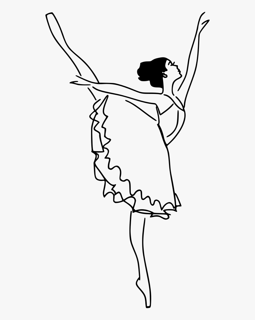 Runway Avenue Sports and Teams Wall Art Canvas Print 'Ballerina Sketch'  Ballet - Black, White - Walmart.com