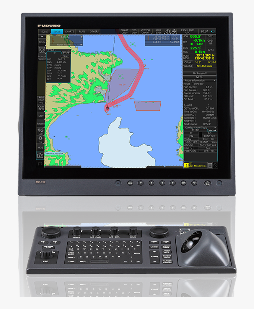 Hr Fmd3200 Reflection - Furuno 3000 Ecdis, HD Png Download, Free Download