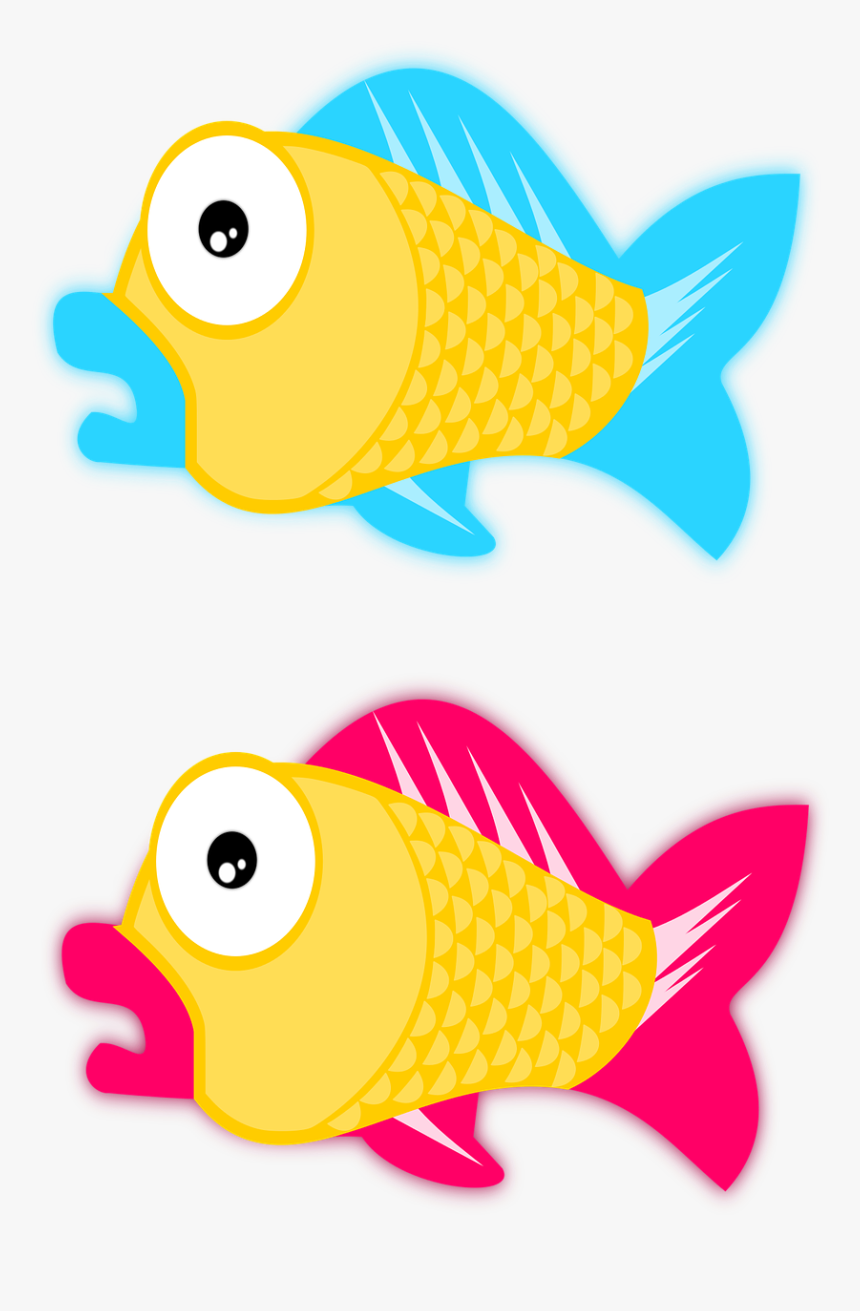 Blue Cartoon Fish Free Photo - Public Domain Clip Art Images Free For Commercial Use, HD Png Download, Free Download