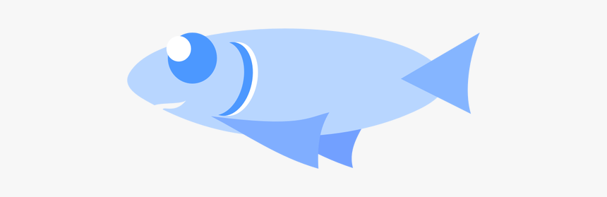 Blue Cartoon Fish Vector Clip Art - Light Blue Fish Clipart, HD Png Download, Free Download