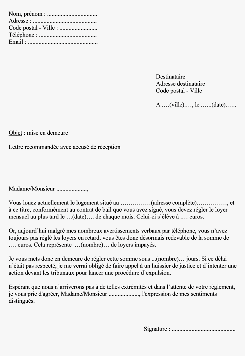 Lettre De Rupture De Contrat Conventionnelle