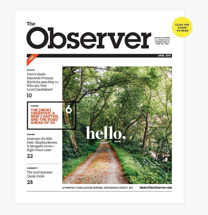 The Observer Cover For The April 2016 Issue - Tree, HD Png Download, Free Download