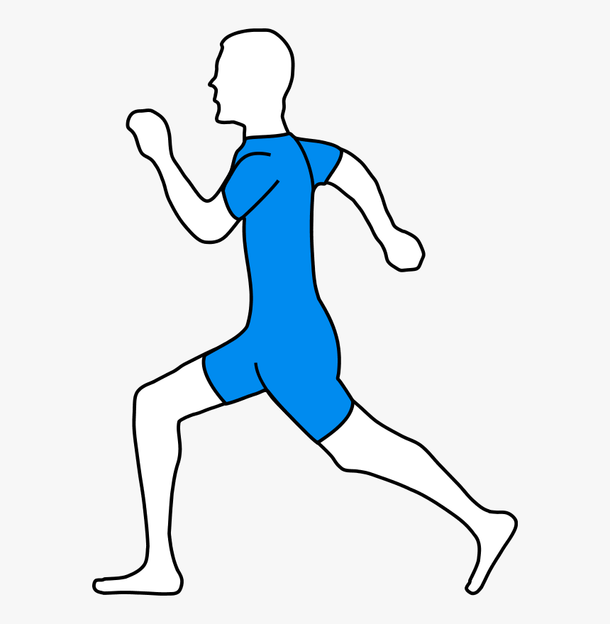 Person Running Clipart - Draw A Running Man, HD Png Download, Free Download