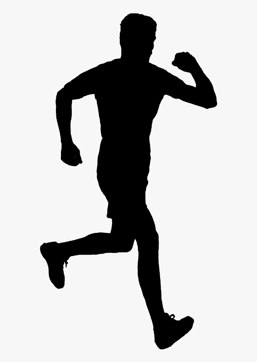 Sport Man Run Free Photo - Man Silhouette Jogging Png, Transparent Png, Free Download