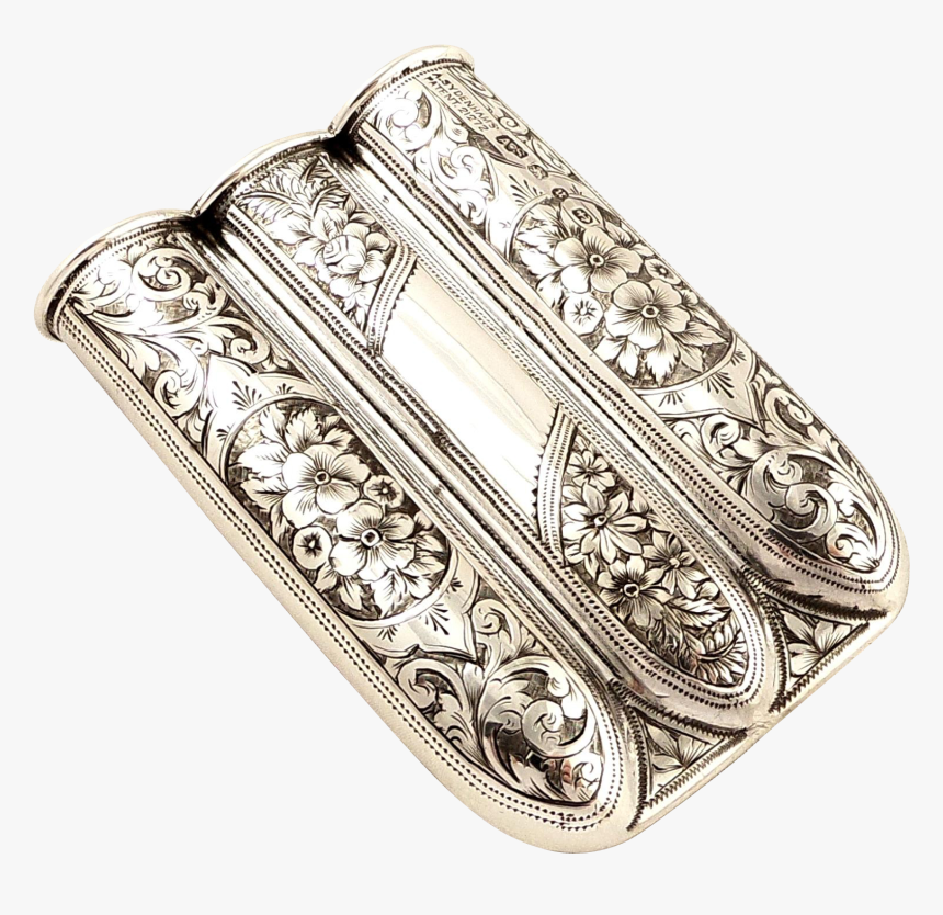 Victorian Smoking Pipe Silver Case, HD Png Download, Free Download