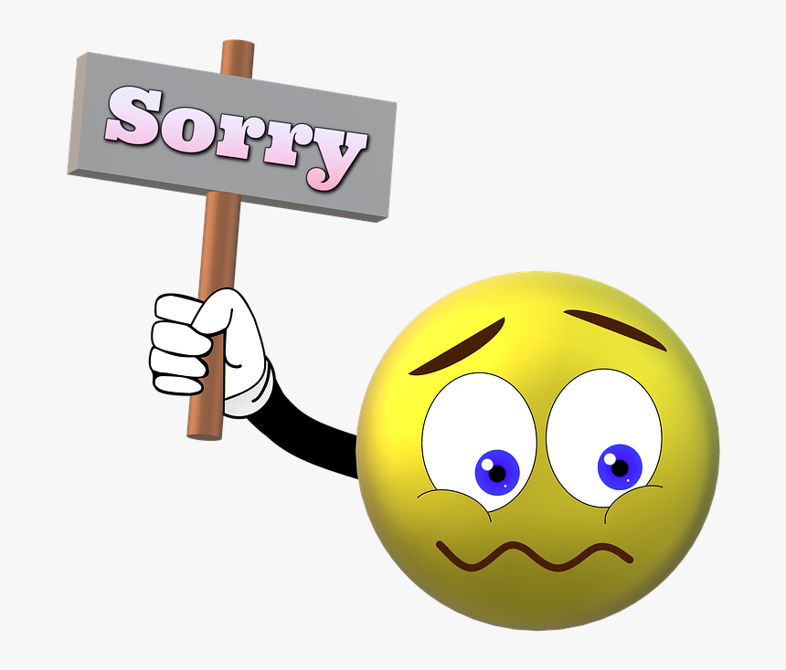 Sorry Emoticon Text