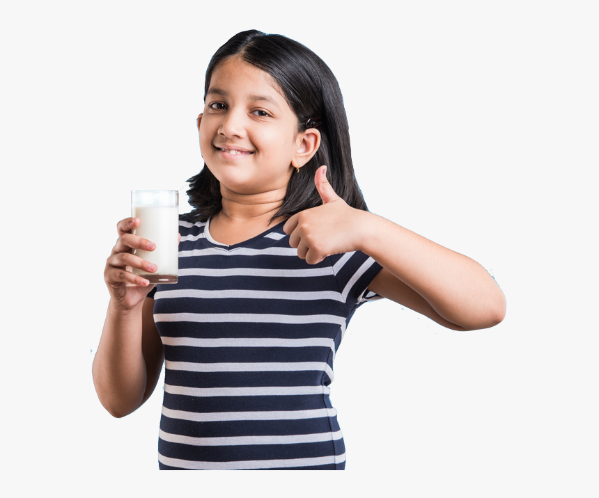 Transparent Drinking Png - Girl With Milk Glass, Png Download, Free Download