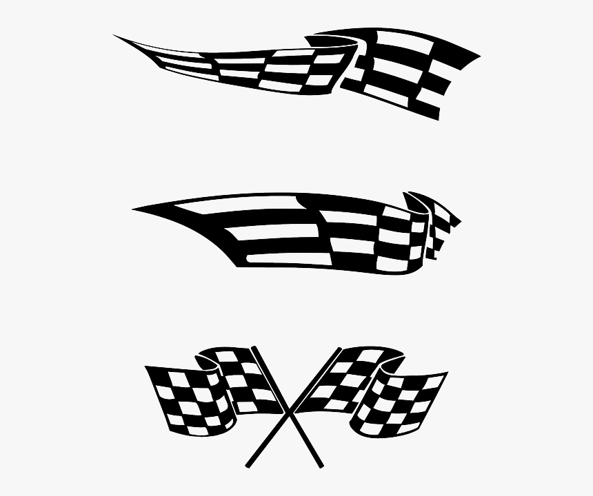 End, Free, Flags, Finish, Checkered, Logo, Wave - Vector Race Flag Png, Transparent Png, Free Download
