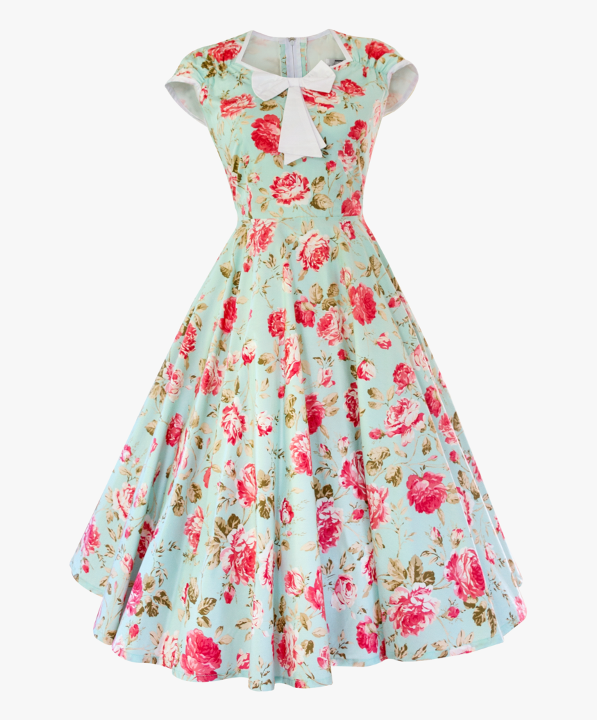 Vintage Clothing Dress Retro Style 1950s - Clipart Picture Of Sunday Dress, HD Png Download, Free Download