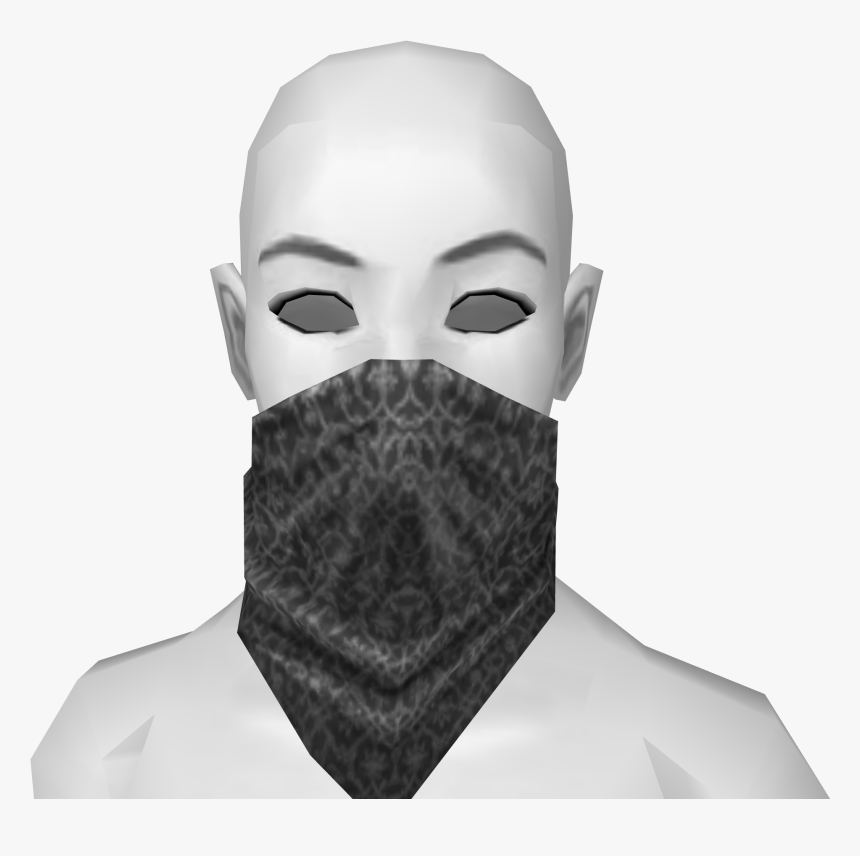 Black Bandana Png - Bandana Face Mask Png, Transparent Png, Free Download