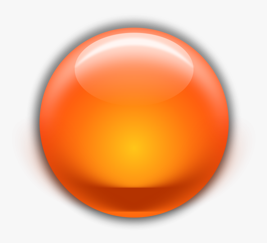 Submit Button Clipart Png - Orange Sphere Clipart, Transparent Png, Free Download