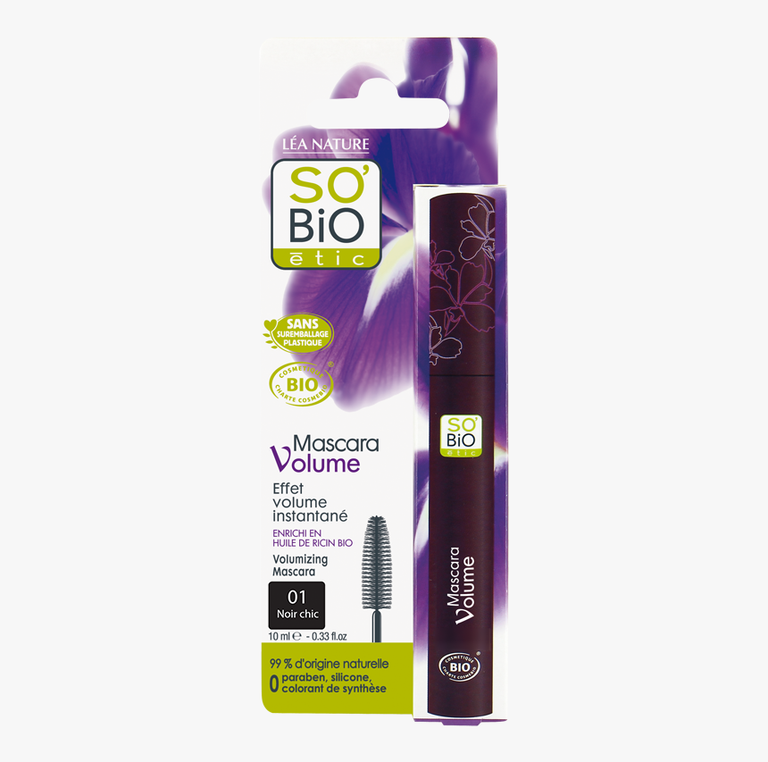 Volumizing Mascara 01 Chic Black Image1 - Mascara So Bio Etic, HD Png Download, Free Download