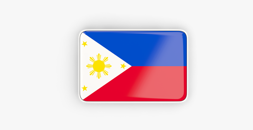 Rectangular Icon With Frame - Philippine Flag Icon Rectangle, HD Png Download, Free Download