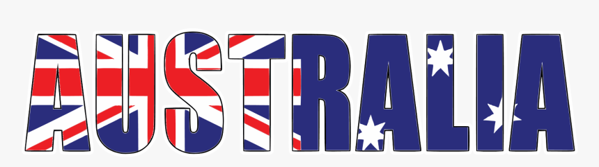 Australia Transparent Word - Australia Flag In Words, HD Png Download, Free Download