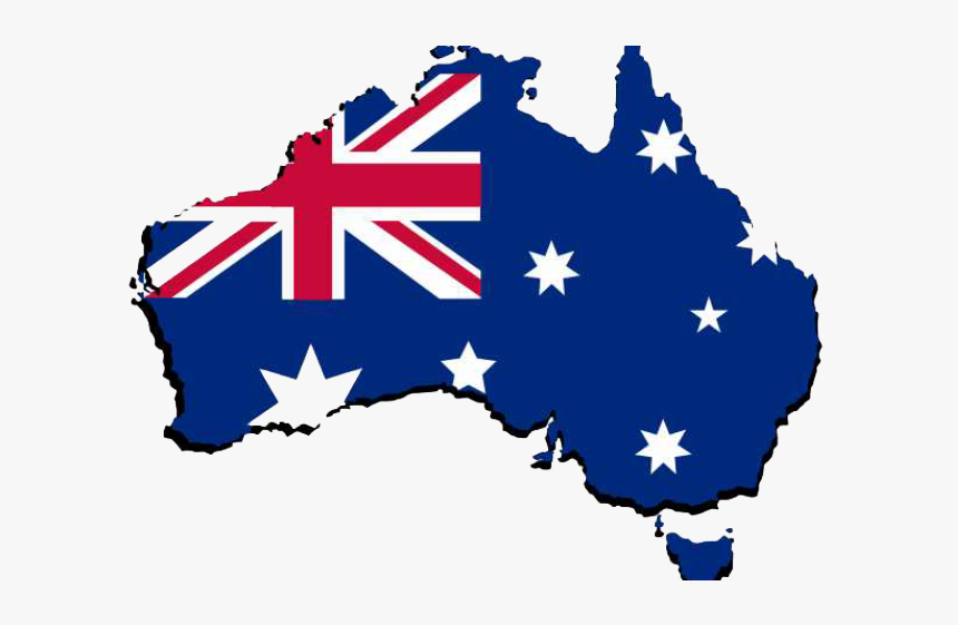 Australia Flag Png Transparent Images - Australia Map Flag Png, Png Download, Free Download