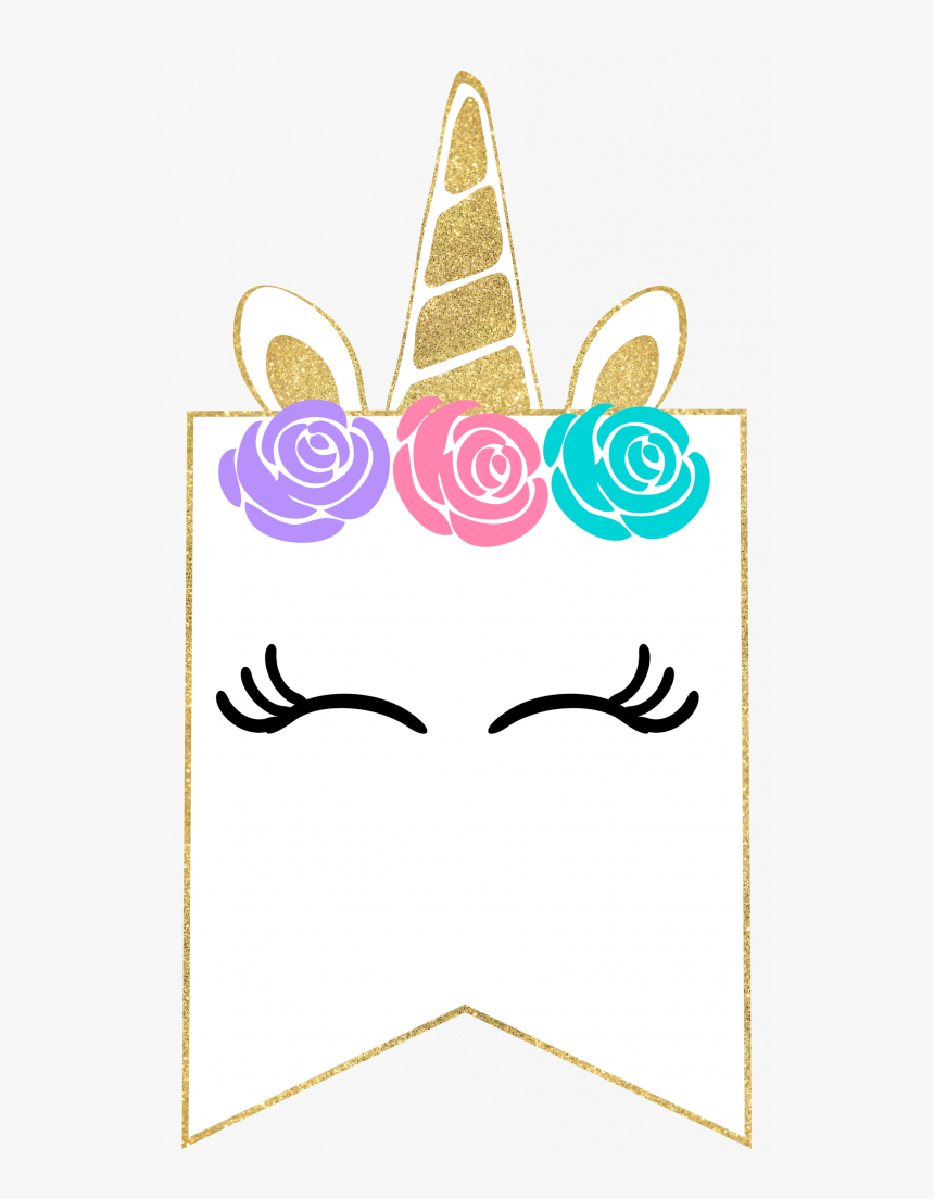 Unicorn Birthday Banner Printable, HD Png Download - kindpng In Free Printable Party Banner Templates