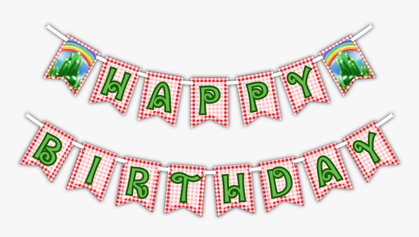 The Wonderful Wizard Of Oz "happy Birthday - Transparent Happy Birthday Banner Png, Png Download, Free Download