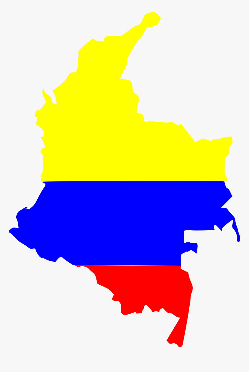 Colombia Clip Arts - Colombia Flag And Map, HD Png Download, Free Download