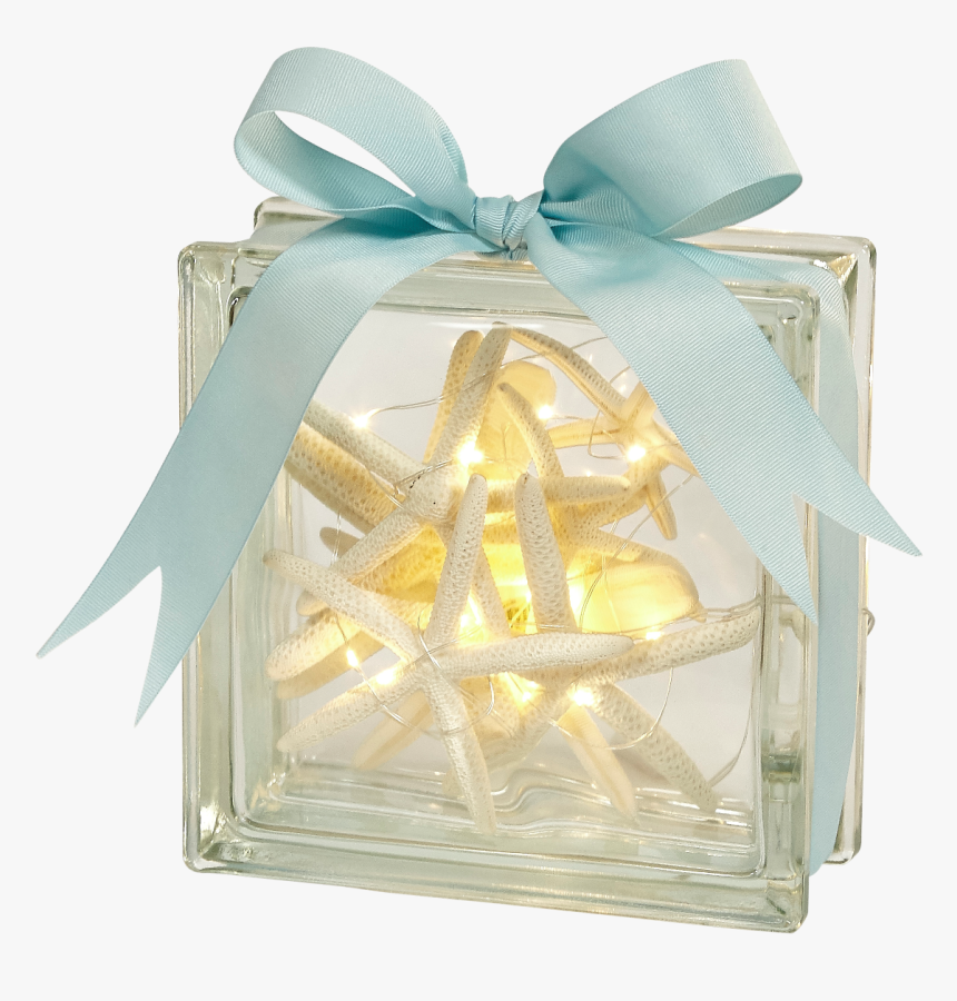 Starfish In Lights-glass Brick - Gift Wrapping, HD Png Download, Free Download