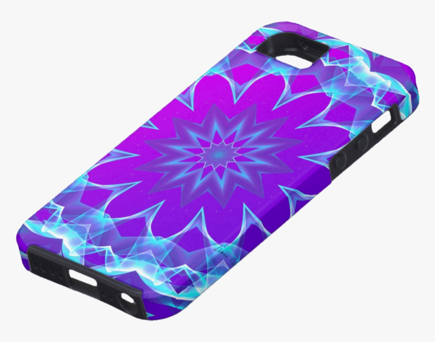 Abstract Violet Purple Glow Mandala, Psychedelic Stars - Mobile Phone Case, HD Png Download, Free Download