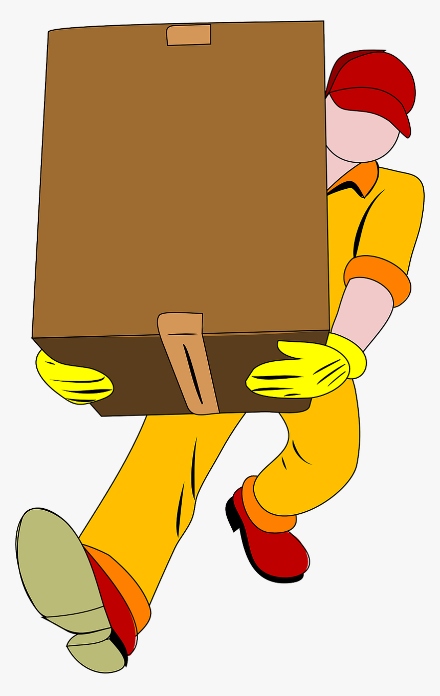 Movers, Moving, Carry, Lift, Walk, Package, Transport - Warehouseman Clipart, HD Png Download, Free Download