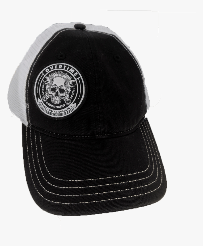Black And White "skull & Motor - Baseball Cap, HD Png Download, Free Download