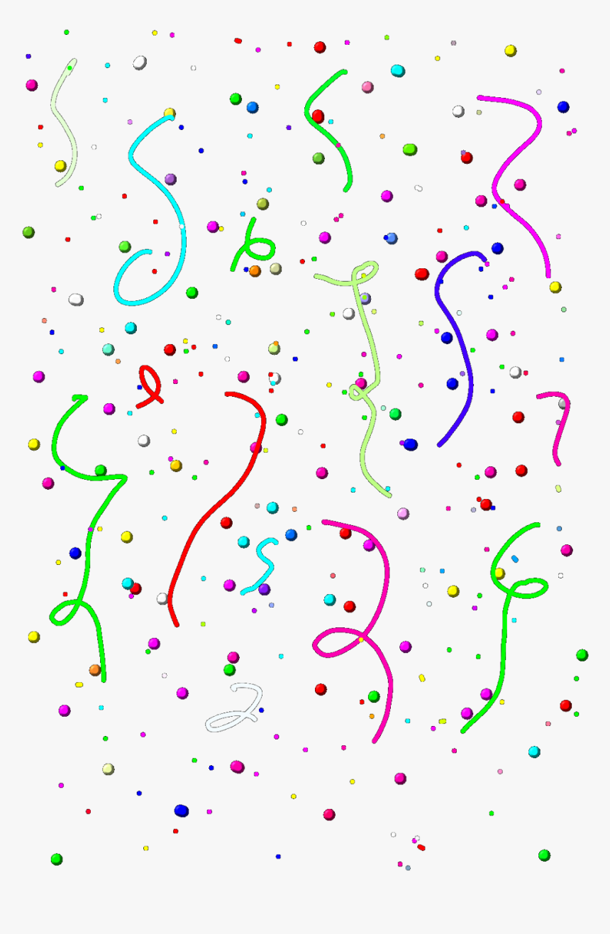 #confetti #falling #confettifalling #ribbons #dots, HD Png Download, Free Download