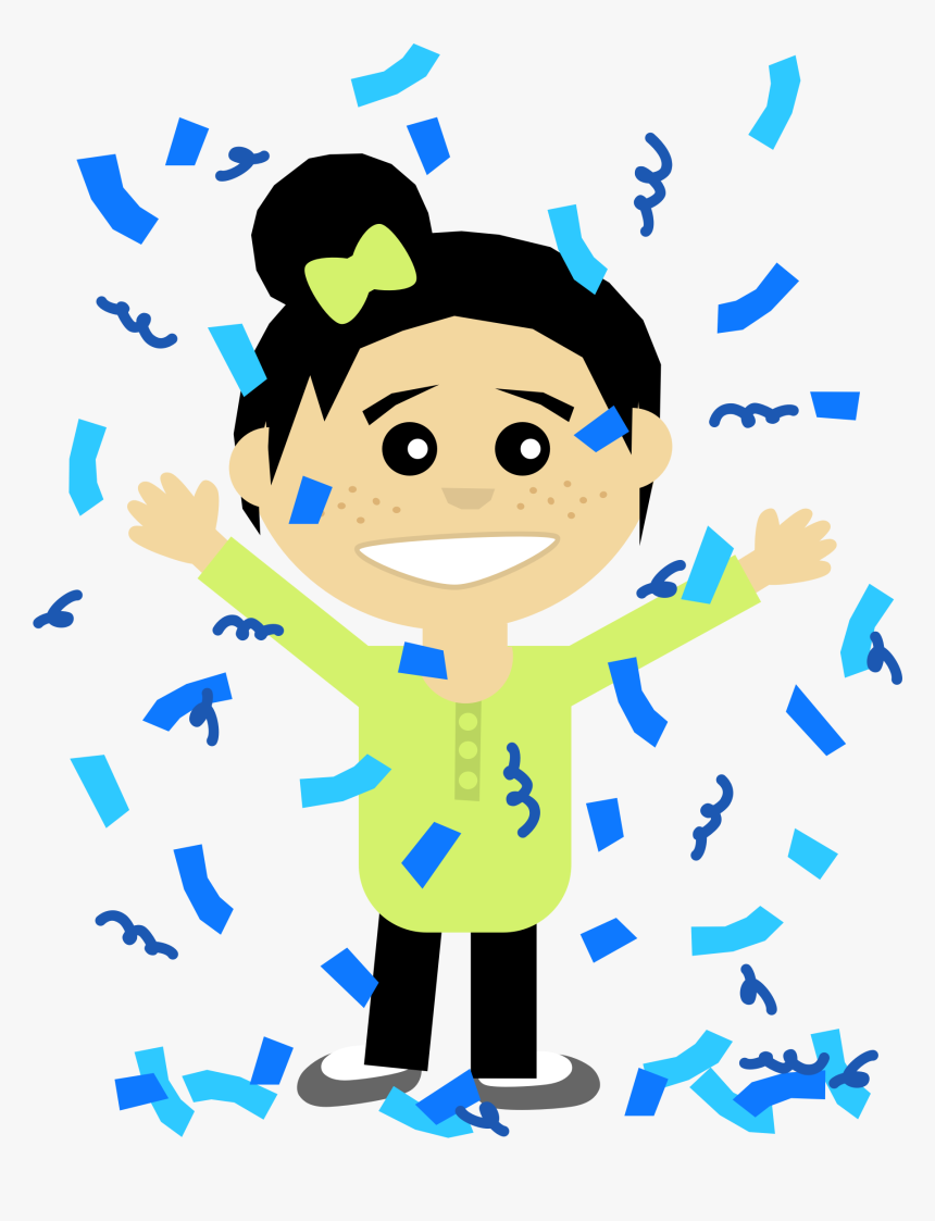 Confetti Girl Clip Arts - Confetti Win Gif, HD Png Download, Free Download