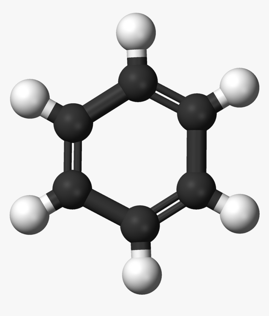 Benzene Non Aromatic 3d Balls - Benzaldehyde 3d, HD Png Download, Free Download