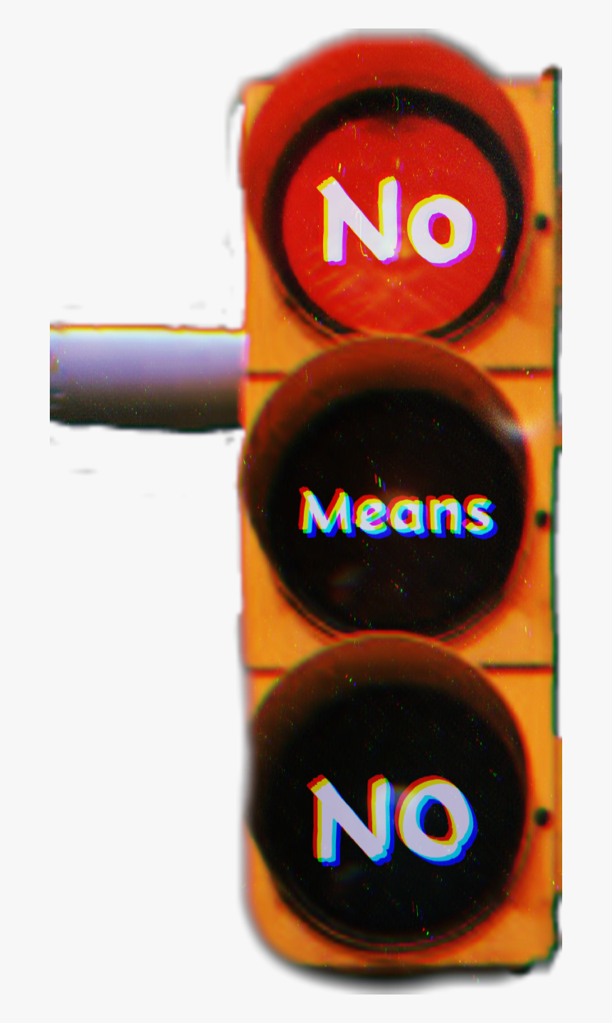 #aesthetic #stoplight #nomeansno - Traffic Sign, HD Png Download, Free Download