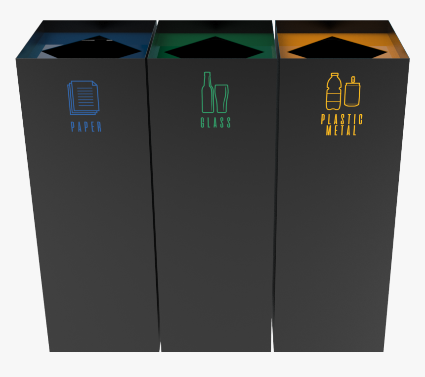 Urban Design Modern Recycling Bin Station - Urban Recycle Bin, HD Png Download, Free Download