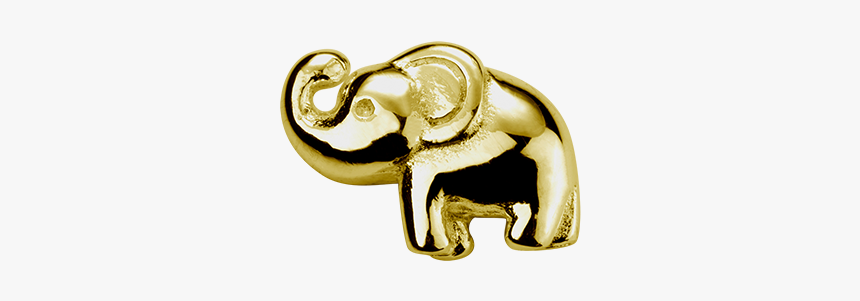 Stow Lockets 9ct Gold Elephant - Indian Elephant, HD Png Download, Free Download