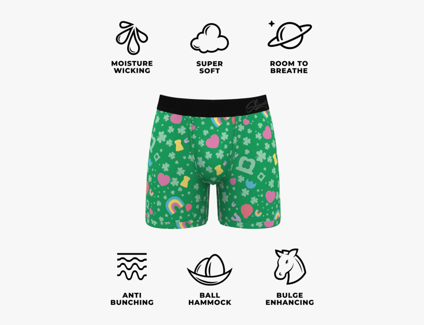 Men"s Green St - Dog Underwear Boxer, HD Png Download, Free Download
