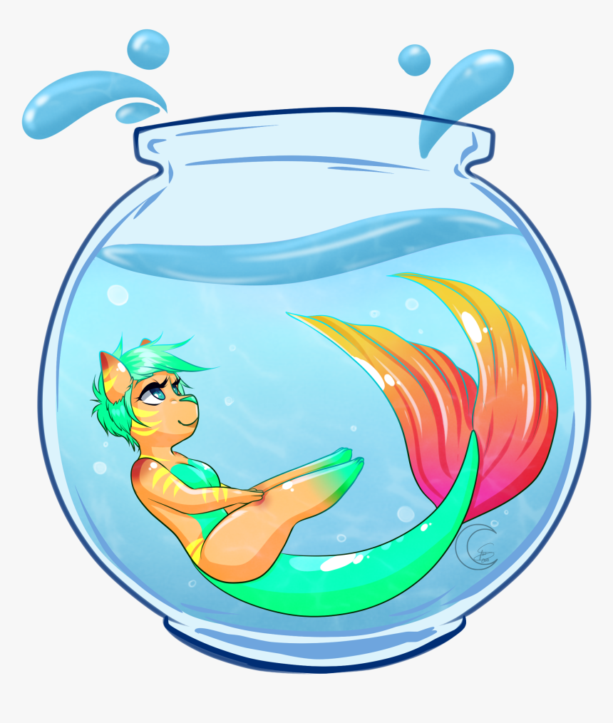 Fish Bowl Clipart Drink, HD Png Download, Free Download