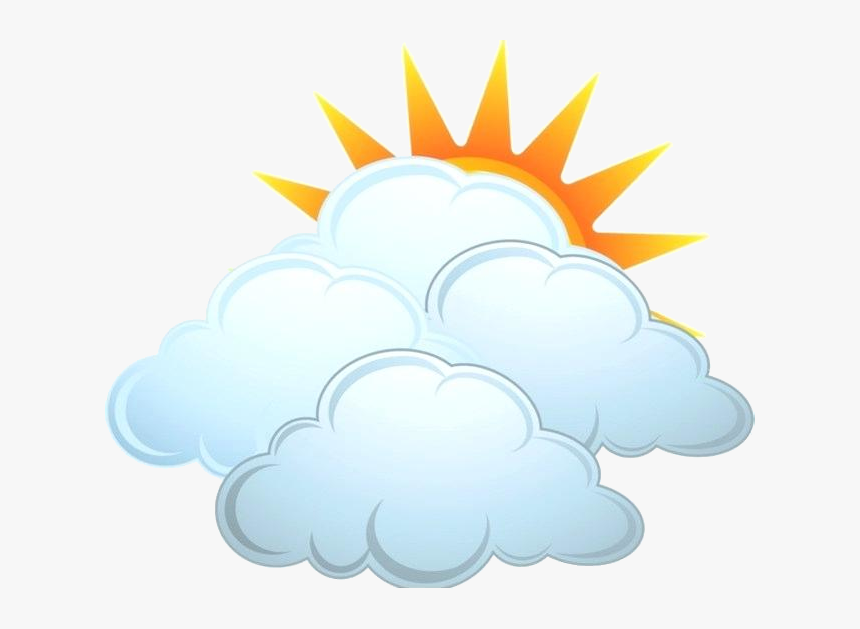 Partly Cloudy Clipart Image With Rain Transparent Png Mostly Cloudy Clip Art Png Download Kindpng