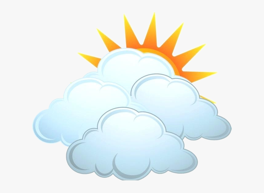 Partly Cloudy Clipart Image With Rain Transparent Png - Mostly Cloudy Clip Art, Png Download, Free Download