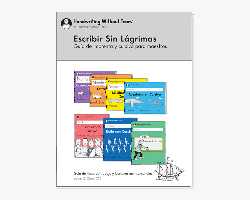 Escribir Sin Lagrimas-guia De Imprenta Y Cursiva Para - Libro De Escritura Sin Lagrimas, HD Png Download, Free Download