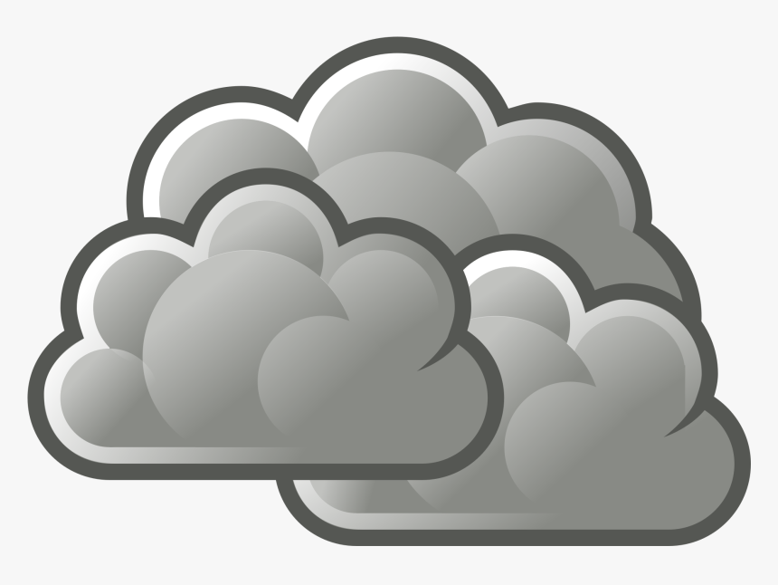 Cloudy Clipart - Rainy Weather Clipart, HD Png Download, Free Download