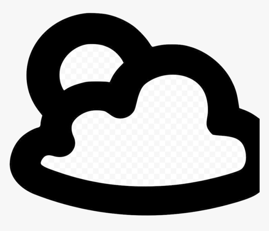 Partly Cloudy Clip Art Line Emoji Transparent Png, Png Download, Free Download