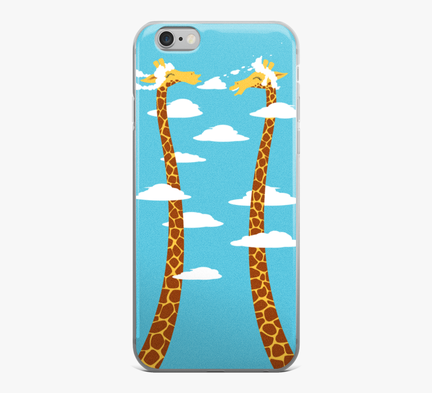 Cloudy Day - Phone Cases - Giraffe Long Neck Cartoon, HD Png Download, Free Download