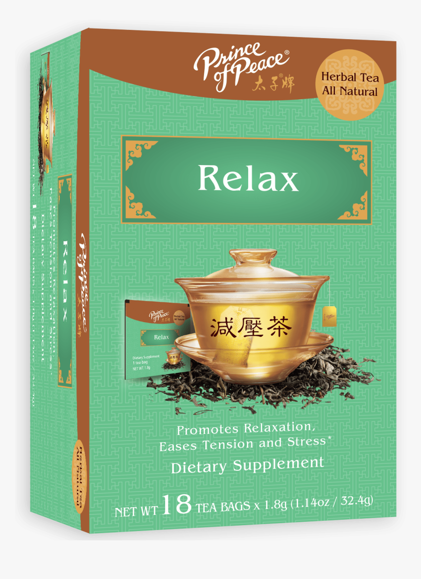 Relax Tea, 18 Bags - Prince Of Peace Sleeping Tea, HD Png Download, Free Download