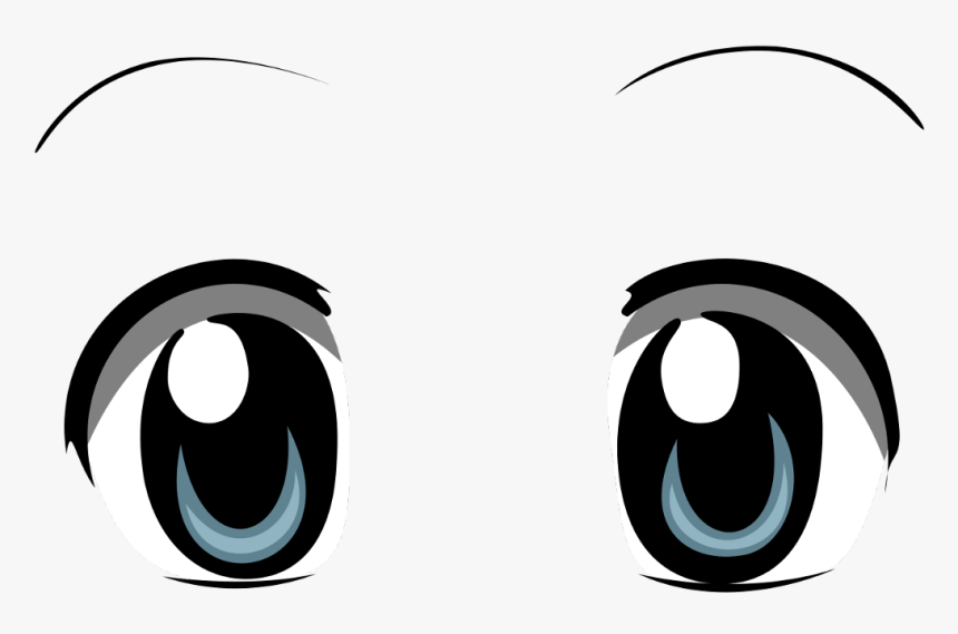 ojos #anime #kawaii #cute #ojosgrandes - Anime Eyes Transparent Background,  HD Png Download - kindpng