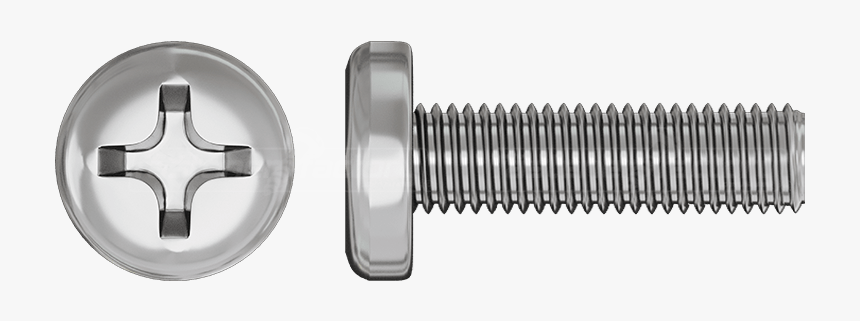 Stainless Pan Head Threads - Cross, HD Png Download, Free Download
